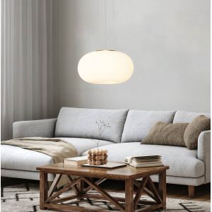 Optica Taklampa 35cm Opal/Nickel