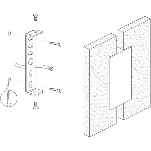 Metrass Vägglampa LED 3000K 4,5W Vit