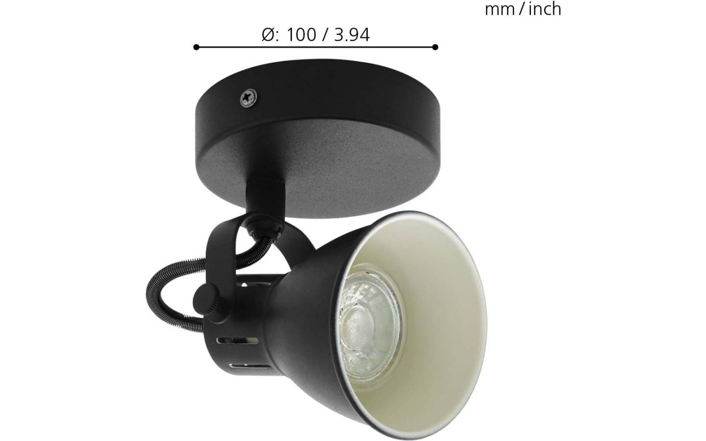 Seras Vägglampa LED 3000K 3W Svart