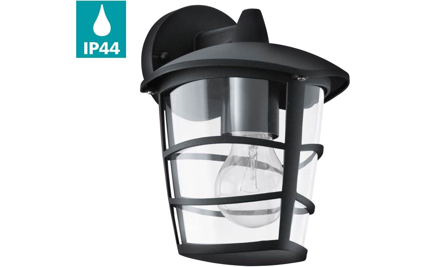 Aloria Fasadlykta Ned Svart IP44