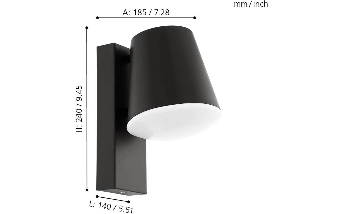 Caldiero Fasadlampa Antracit IP44