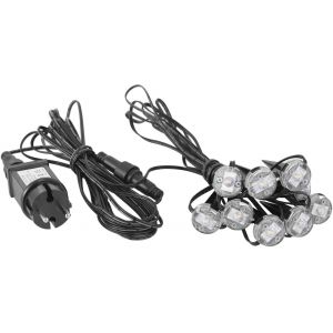 Spinetoli Markbelysning LED 3000K 9x0,4W Transparent IP65