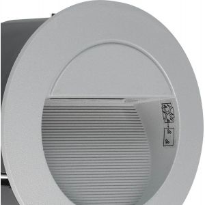 Zimba Infälld Murbelysning LED 4000K 2,5W Silver IP65