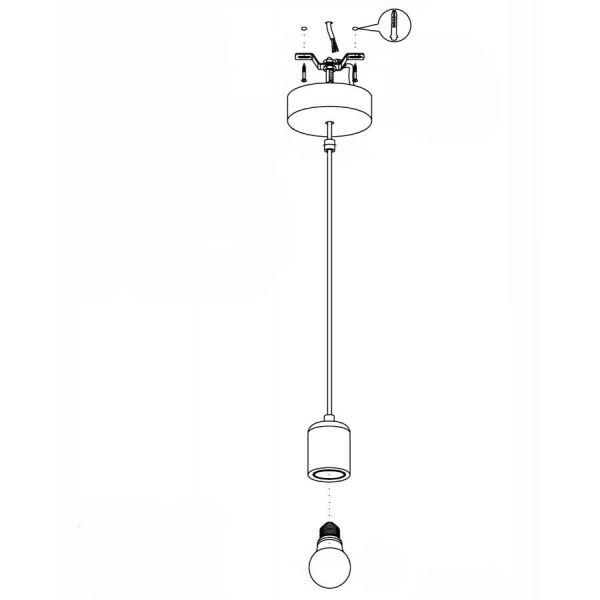 Silvares Fönsterlampa 11cm Grå