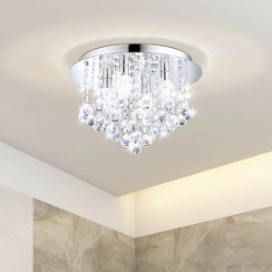 Almonte Kristallplafond 35cm G9 LED 3000K 4x3W Krom IP44