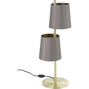 Almeida 2 Bordslampa 61cm Borstad Mässing