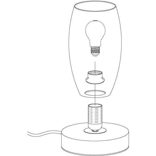 Batista Bordslampa 23cm Nickel