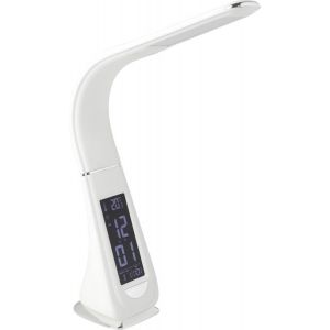 Cognoli Bordslampa med Klocka 51cm LED 5000K 4,4W Vit