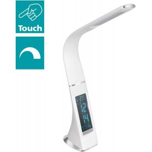 Cognoli Bordslampa med Klocka 51cm LED 5000K 4,4W Vit