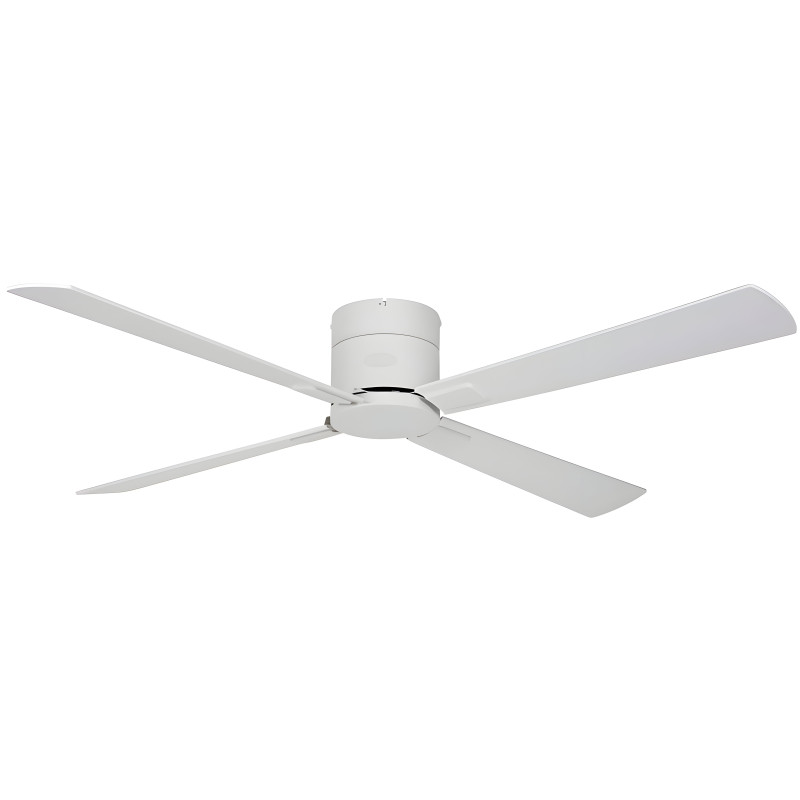 Astro 132cm Takfläkt Vit Motor, Vita/Vitlaserade Ek Blad - Texa Design