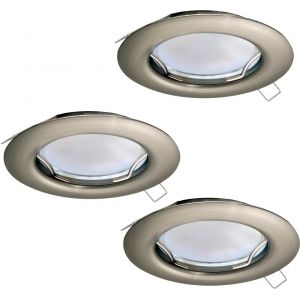 Peneto Spotlight 3-Pack GU10 LED 3000K 3x2,8W Nickel