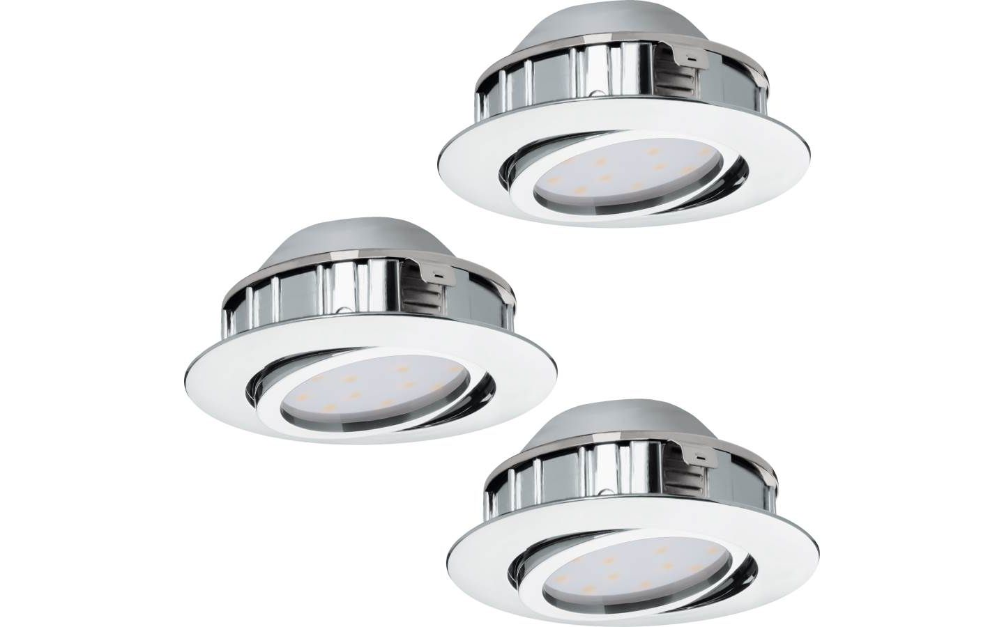 Pineda Spotlight 3-Pack LED 3000K 3x4,9W Krom