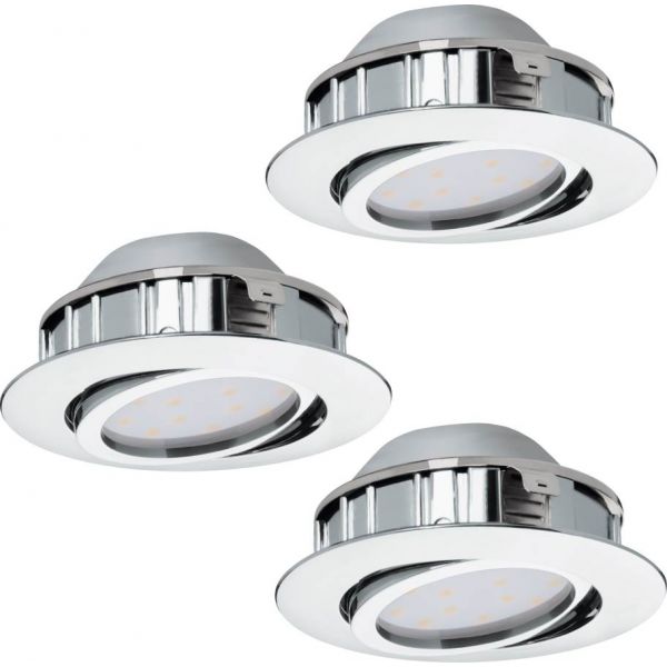 Pineda Spotlight 3-Pack LED 3000K 3x4,9W Krom