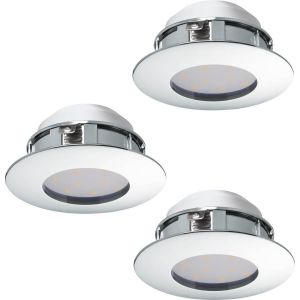 Pineda Spotlight 3-Pack LED 3000K 3x4,9W Krom IP44
