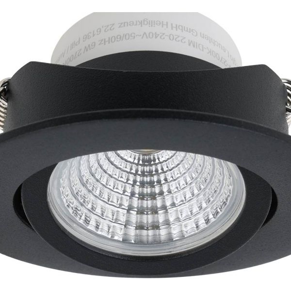Saliceto Spotlight LED 2700K 6W Svart