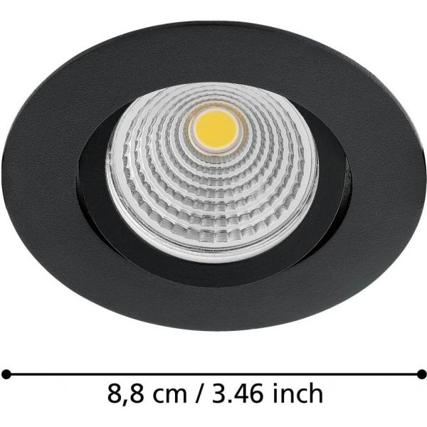 Saliceto Spotlight LED 2700K 6W Svart