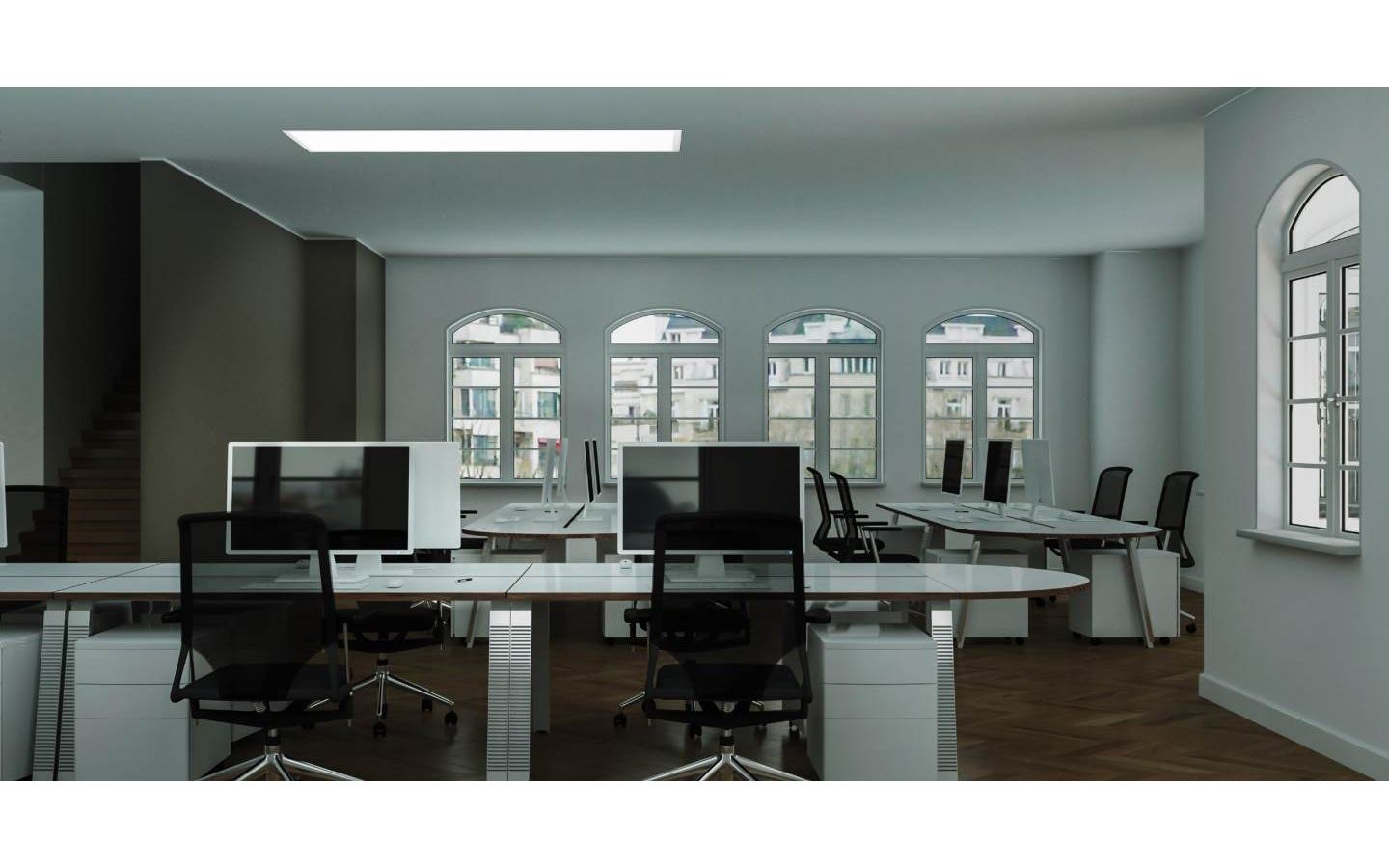 Salobrena LED-Panel 120x30cm utv/inf LED 4000K 33W Vit