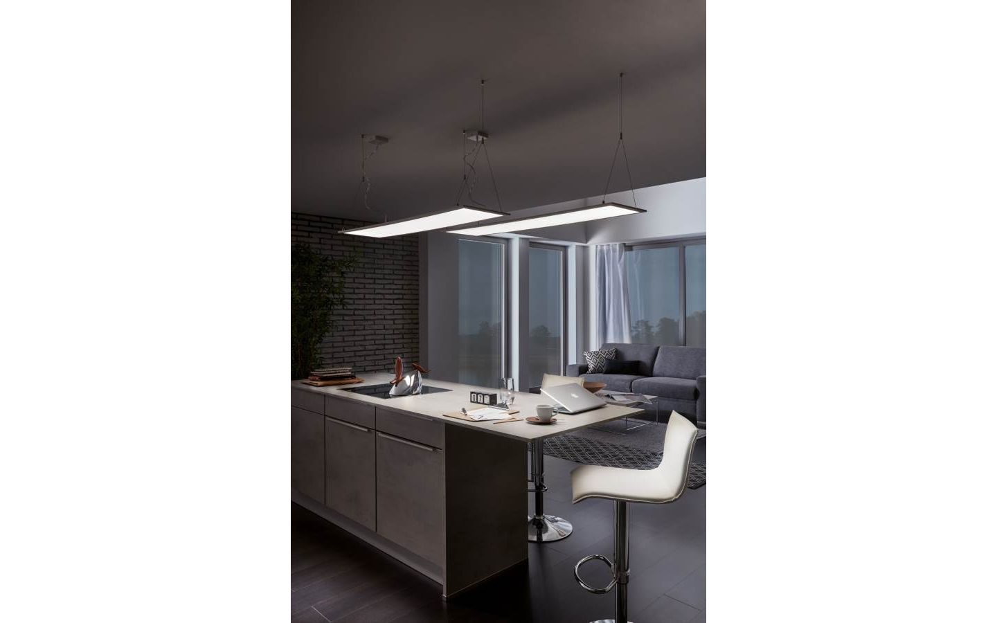 Salobrena LED-Panel 120x30cm utv/inf LED 4000K 33W Vit