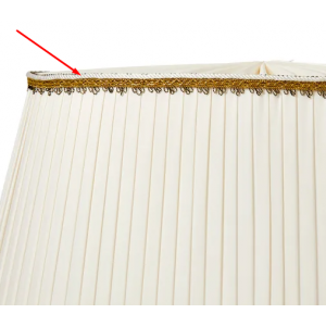 Linnea Lampskärm med 10mm Rörfäste Ø50cm Beige