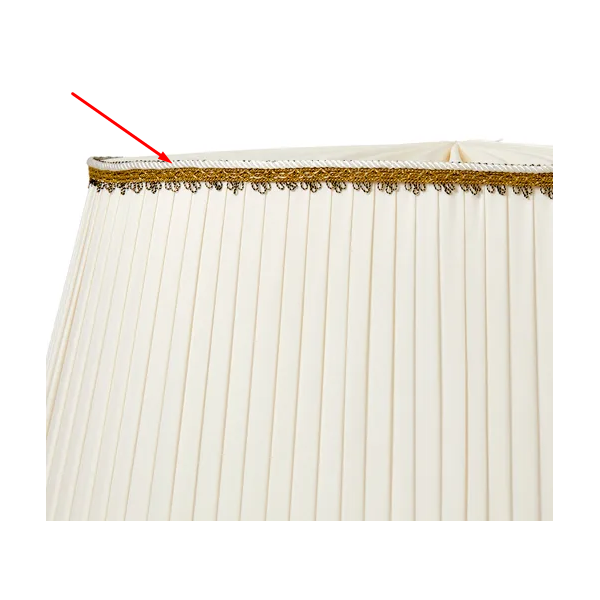 Linnea Lampskärm med 10mm Rörfäste Ø50cm Beige