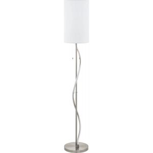 Espartal Golvlampa 149cm E27+LED 3000K 11,8W Nickel/Vit
