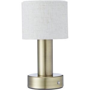 Tiara bordslampa Laddbar antikmässing