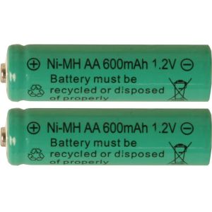 Uppladdningsbara AA-batteri 1,2V 600mAh Ni-MH 2-pack