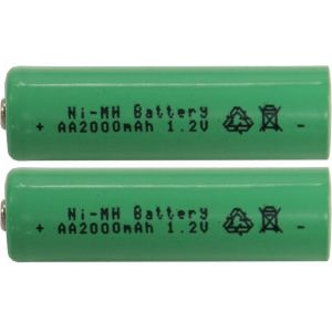 Uppladdningsbara AA-batteri 1,2V 2000mAh Ni-MH 2-pack