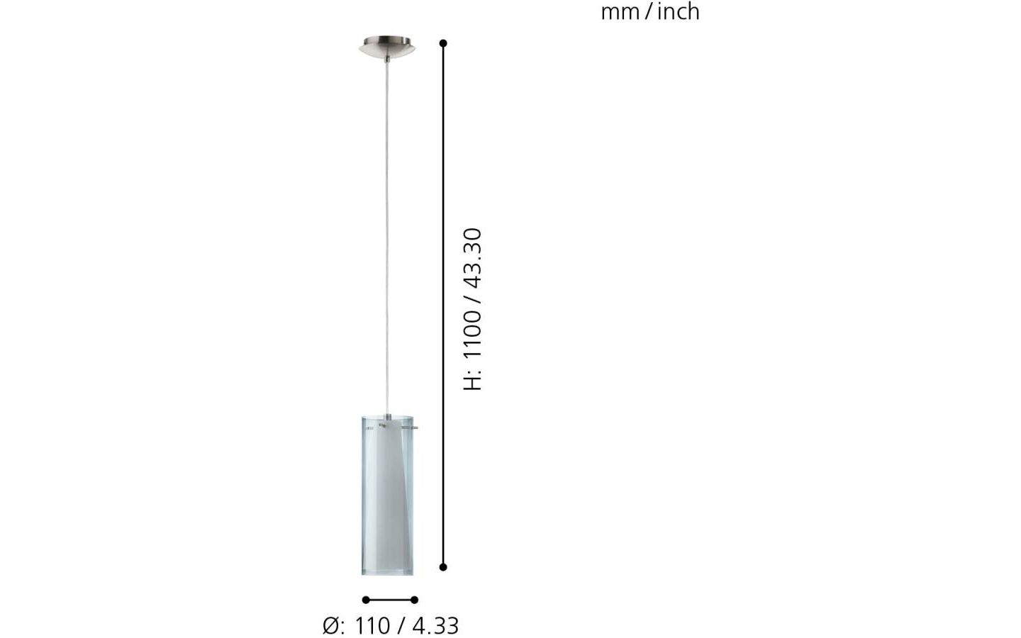 Pinto Glaspendel Smoke