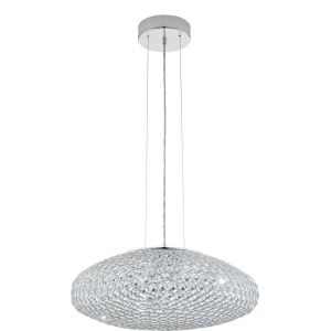 Clemente Taklampa Kristall 54cm Krom