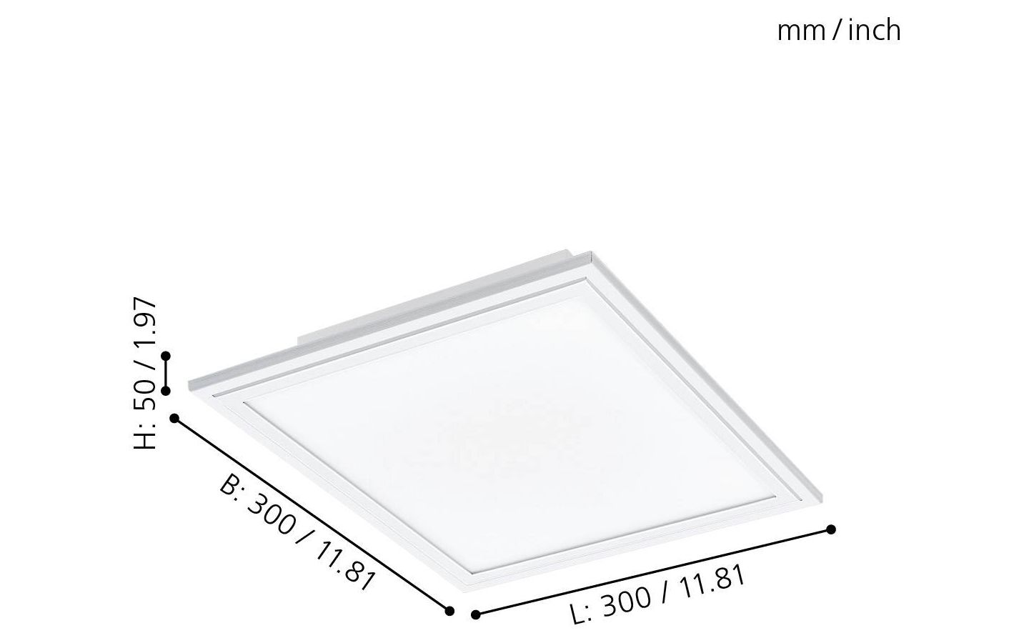 Led Plafond Vit