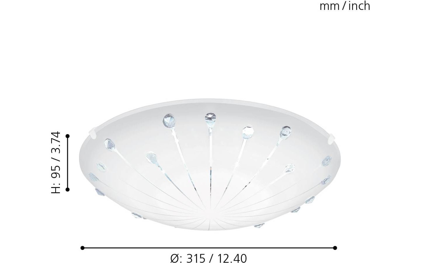 Margitta Plafond Vit