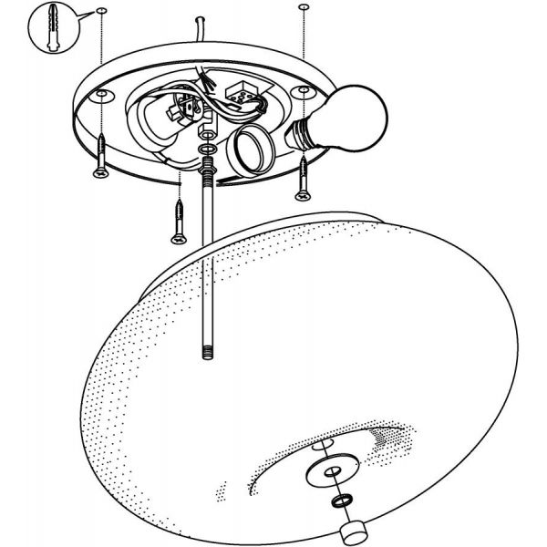 Optica Plafond 35Cm Opal