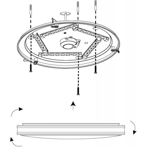 Pescaito Led Plafond Svart