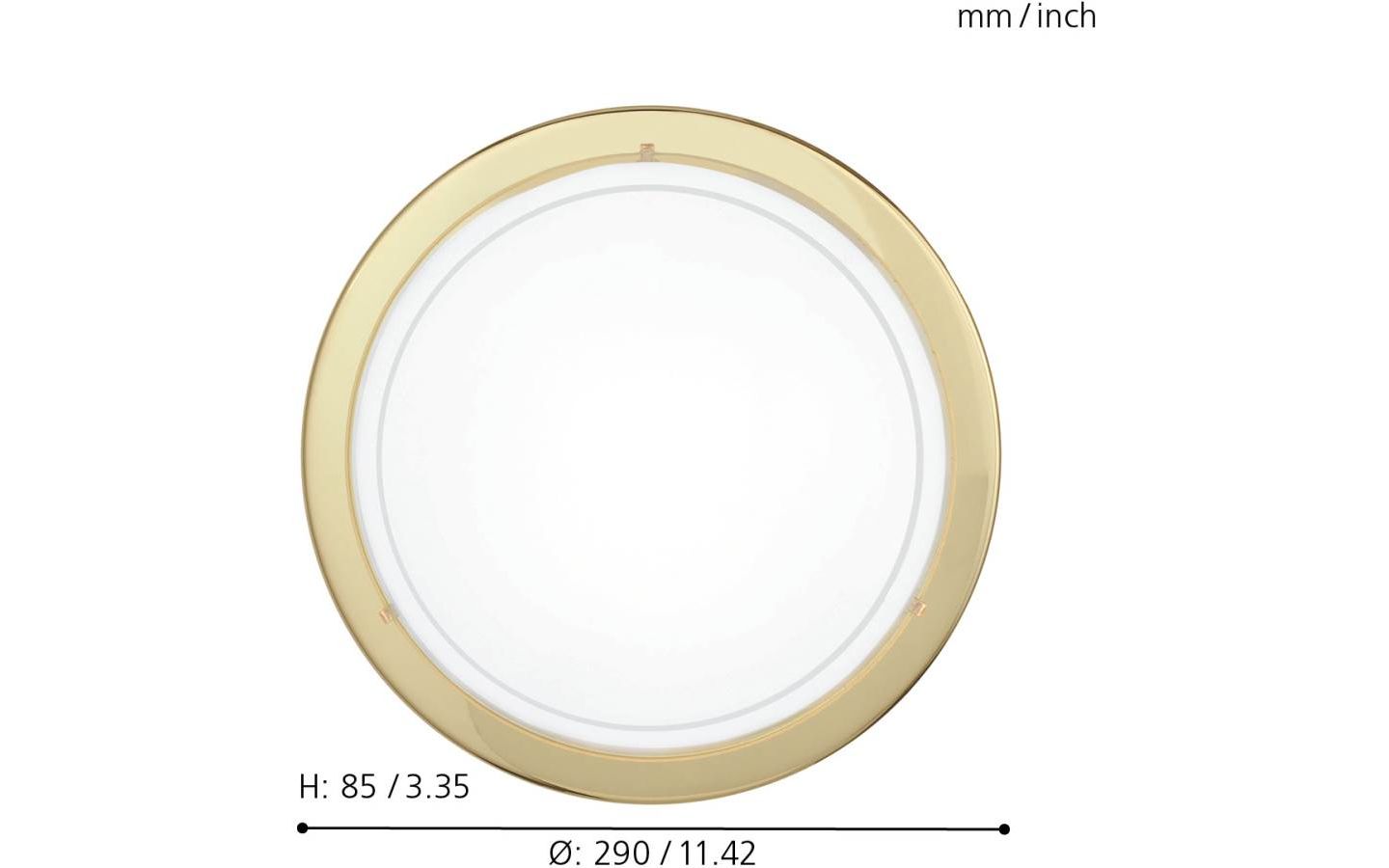 Planet 1 Plafond Mässing/guld