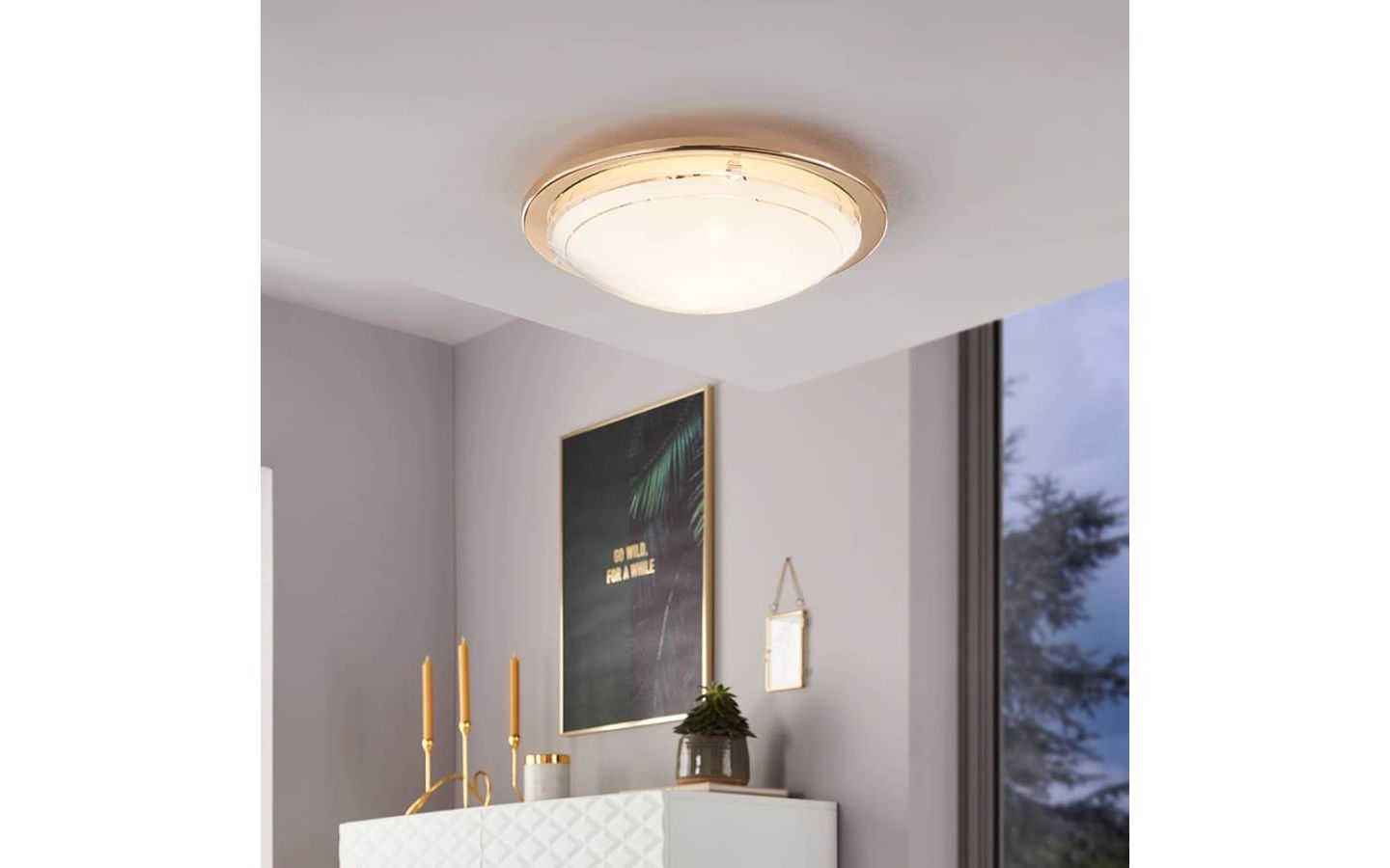 Planet 1 Plafond Mässing/guld