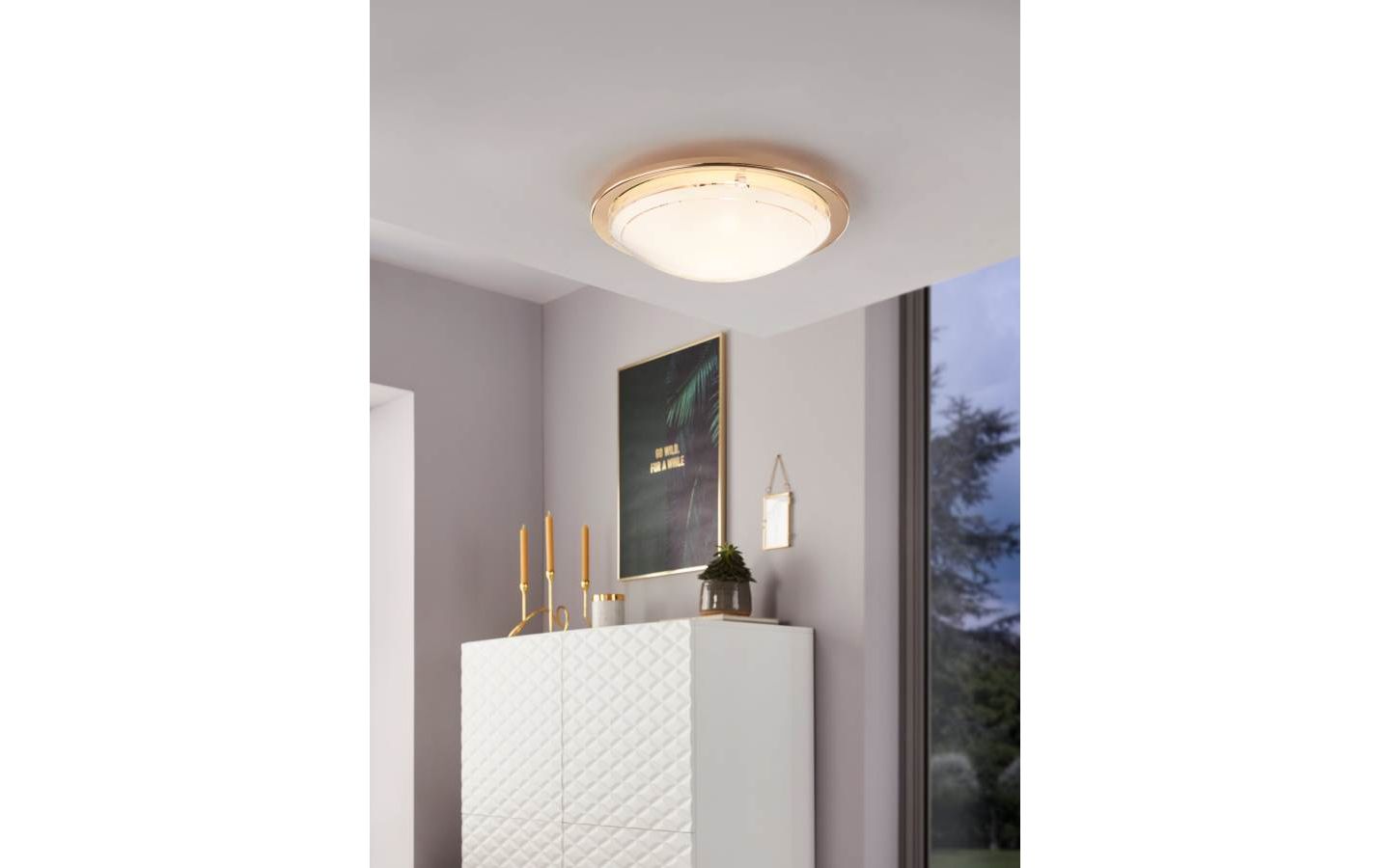 Planet 1 Plafond Mässing/guld