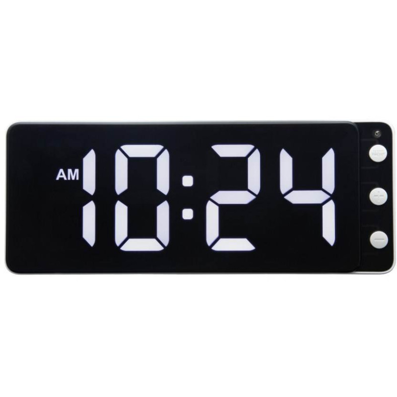 Digital Väggklocka/Bordsklocka 27 cm Svart/Vit - NeXtime