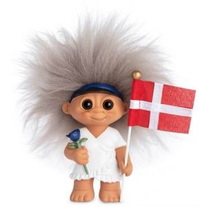 Lyckotroll Examen Tjej Blå 9 cm