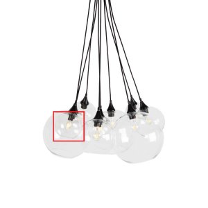 Reservglas till Pallas och Bowl Taklampa 15cm Klarglas