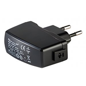 Transformator LED Plugin 3-12V DC 500mA DIN-Kontakt Svart
