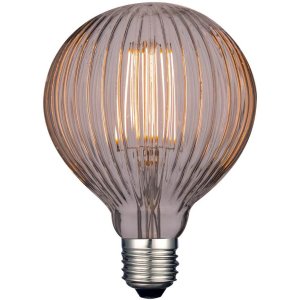 LED E27 Glob 125mm Lines Rök 2200K 500m 4W(41W)