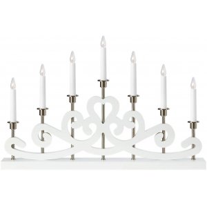 Nightfall Adventsljusstake Vit