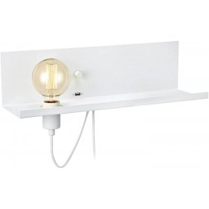 Multi Vägglampa USB Vit