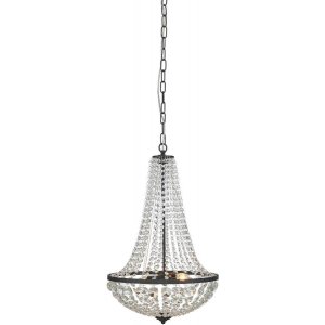 Gränsö Kristallkrona Svart 40 cm