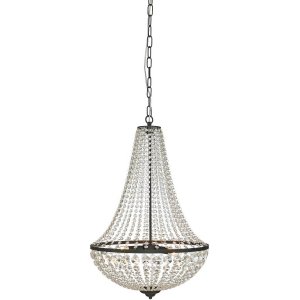Gränsö Kristallkrona Svart 50 cm