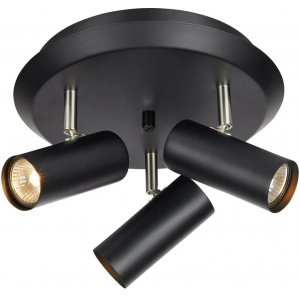 Barcelona Takspotlight Svart 3L