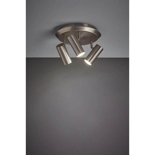 Barcelona Takspotlight Stål 3L