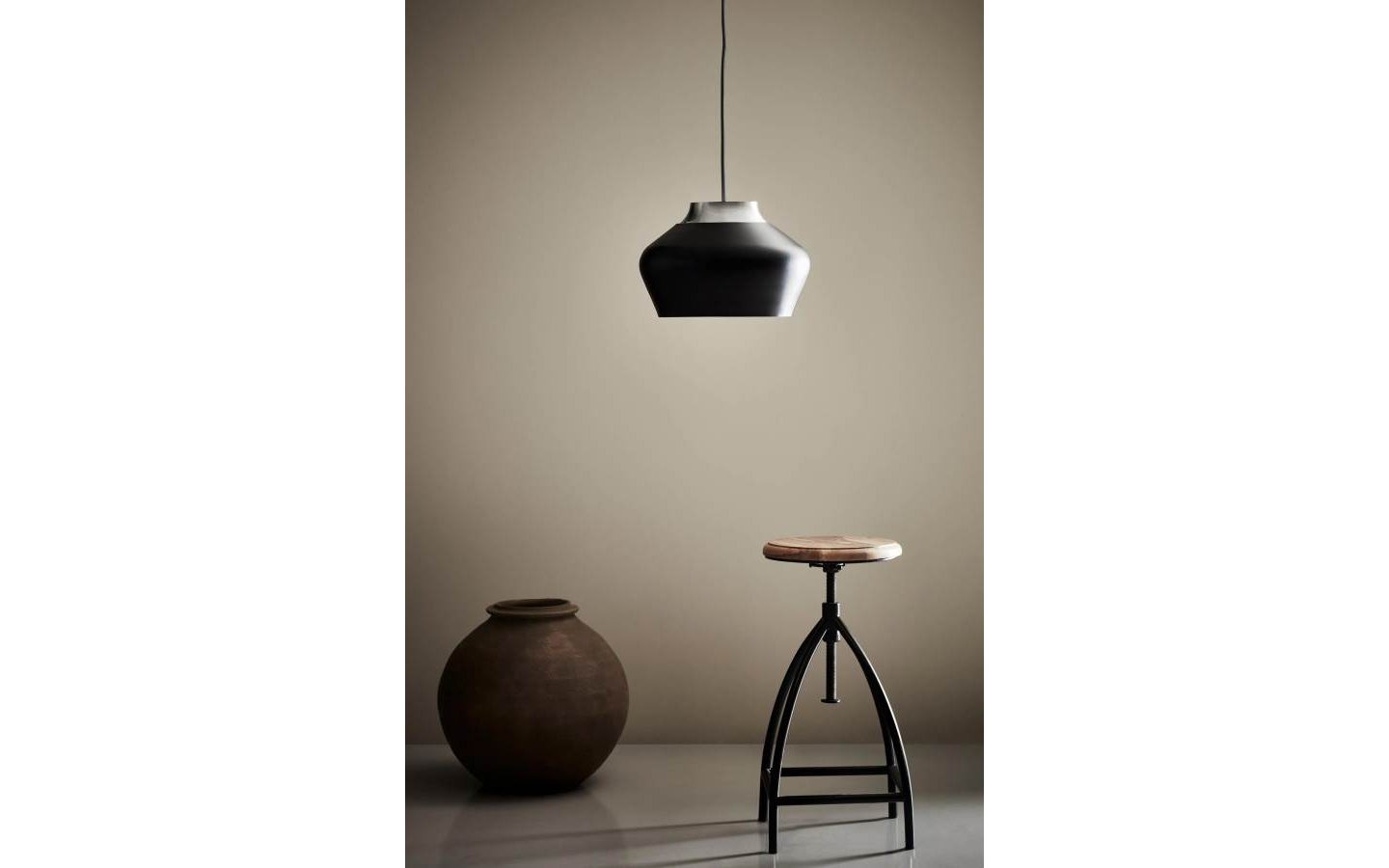 Kom Taklampa 31 Svart/Stål