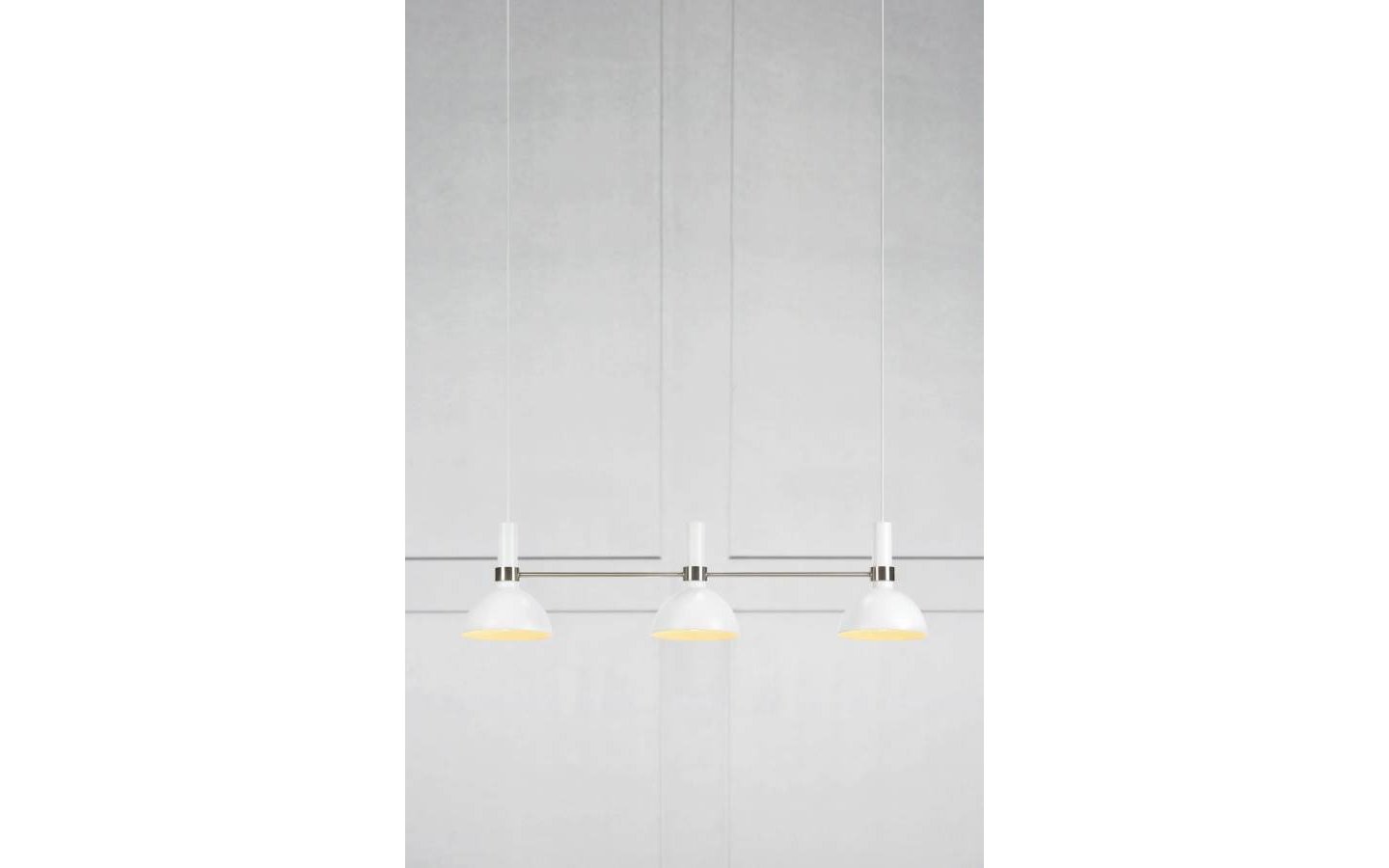 Larry Taklampa 3L Vit/Stål